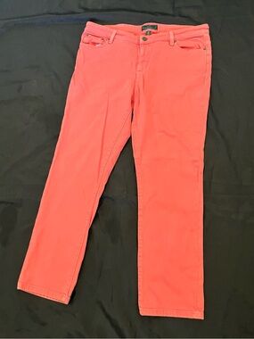 Lauren Ralph Lauren Pink Straight Leg Jeans